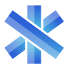 A blue medical symbol sitting next to a judge 's gavel.